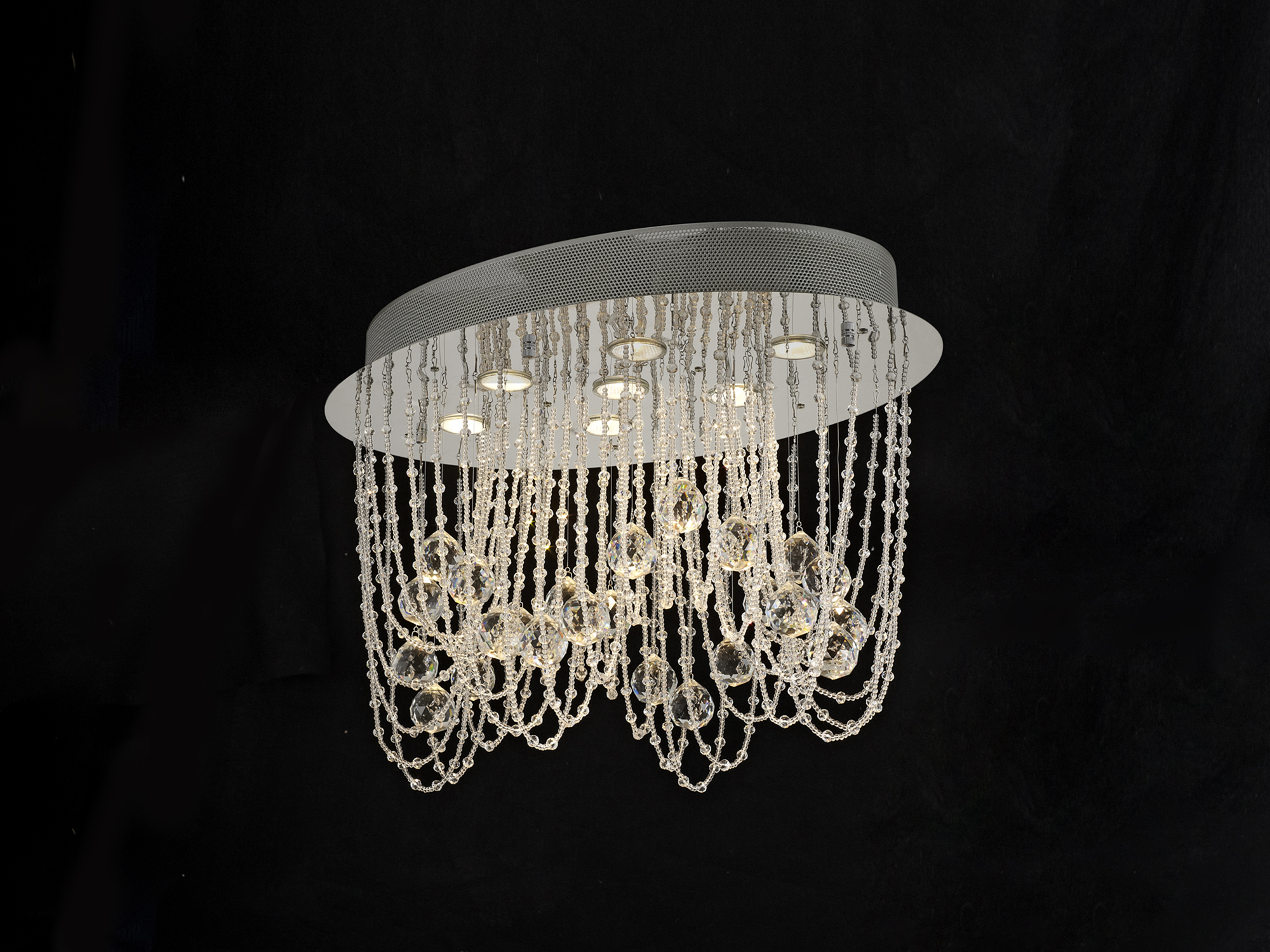 IL31391  Camilla Crystal Ceiling 7 Light